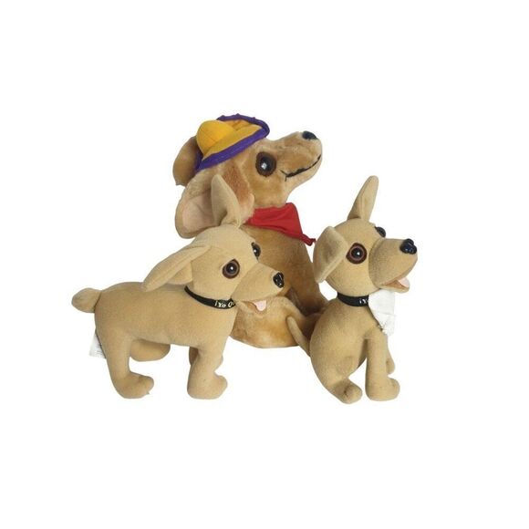 Vintage Chihuahua Stuffed Animal Trio Set Two Taco Bell & Paco - Picture 2 of 5